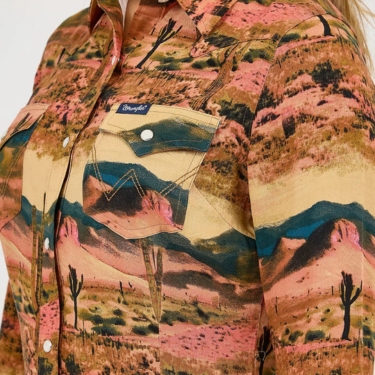 Wrangler Retro Scenic Women's Western Snap 112371687