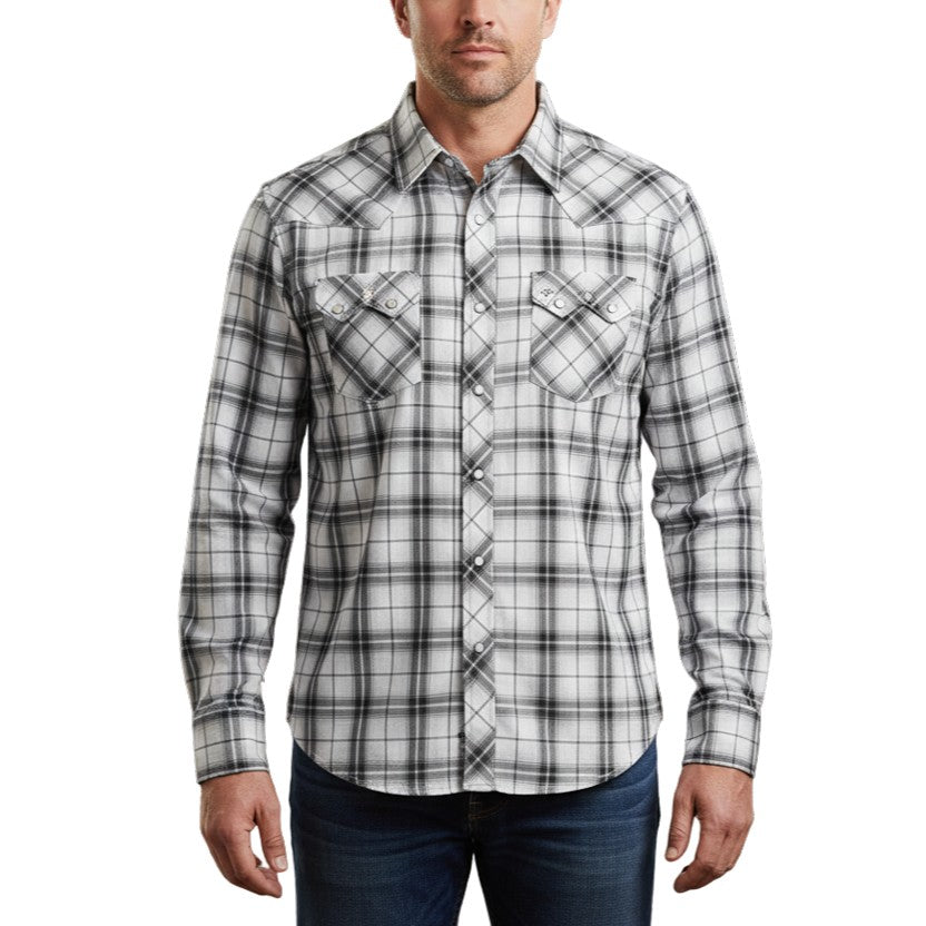 Wrangler Black Plaid Men's Western Snap 112378874 – Wild Bill's
