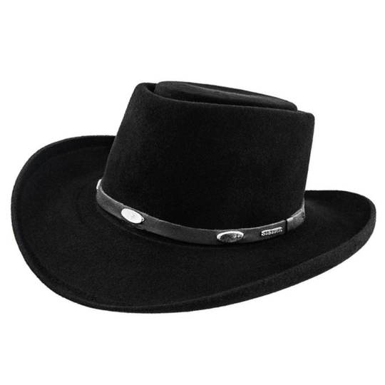 Stetson Royal Flush 6X Black Fur Felt Hat