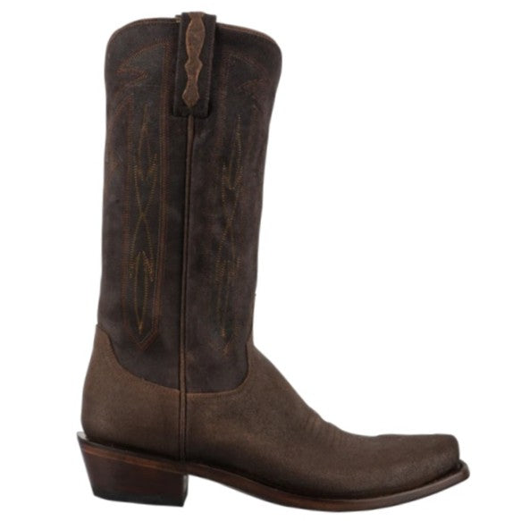 Lucchese Brazos Whiskey Chocolate Nubuck Men's Boot M3434