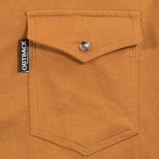Outback Everett Burnt Orange Men's Button Up 42731