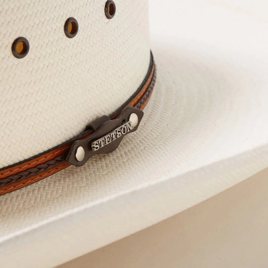 Stetson Alamo 8X Oval Concho Straw Cowboy Hat