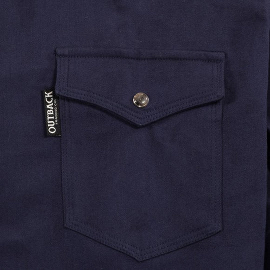 Outback Everett Navy Men's Button Up 42731