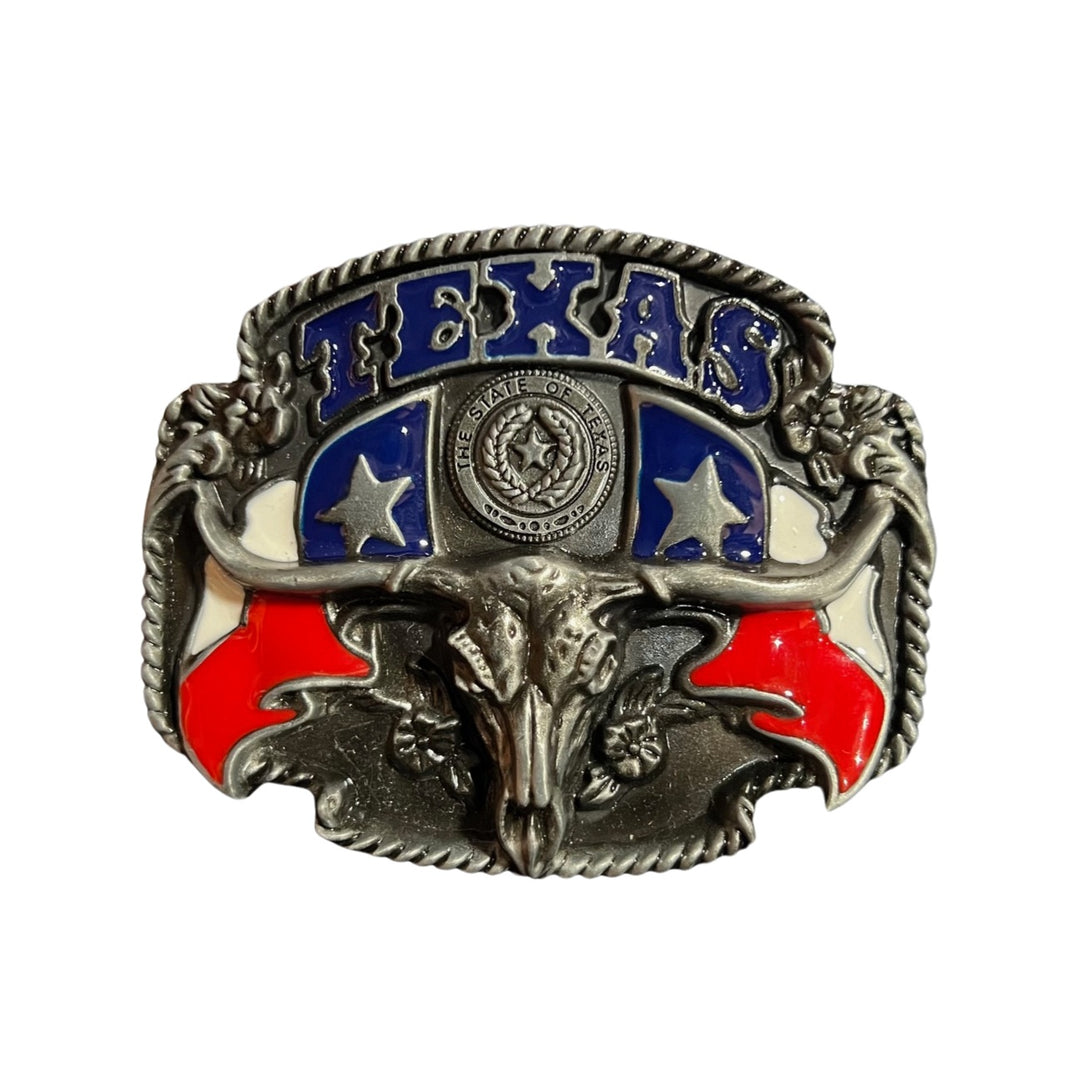 Blue Bayou Texas Skull Buckle N67E