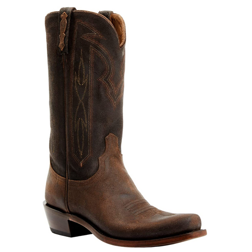 Lucchese Brazos Whiskey Chocolate Nubuck Men's Boot M3434