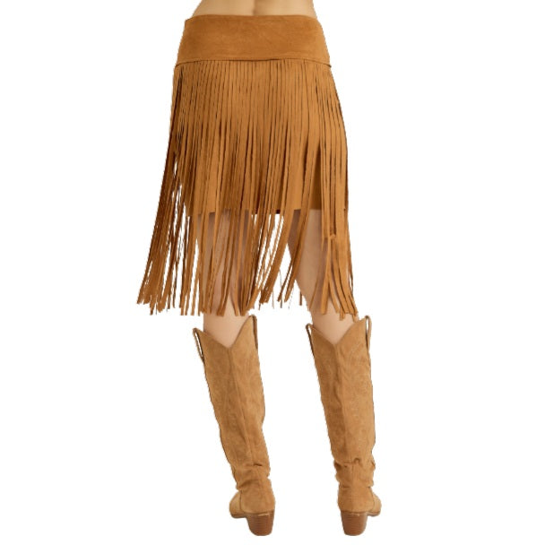 Vocal Long Fringe Women's Skirt W3937SK