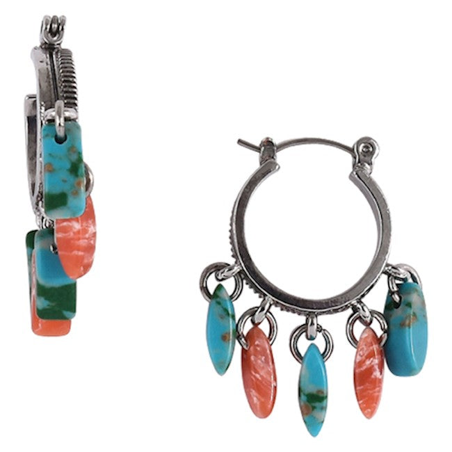 Justin Multi-Tinted Natural Stones Earrings 22063EJ2