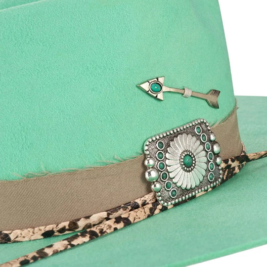 Charlie 1 Horse Spear Point Mint Wool Hat