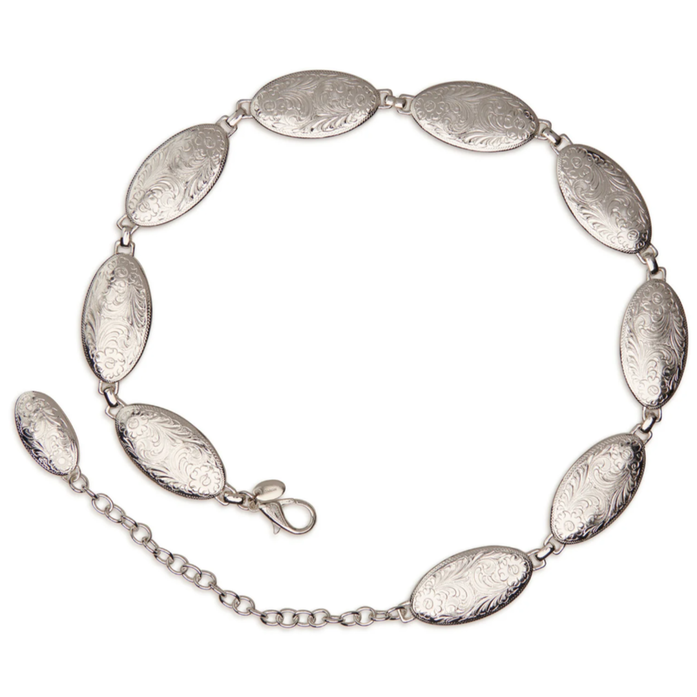 Tony Lama Silver Concho Chain Belt 5500L
