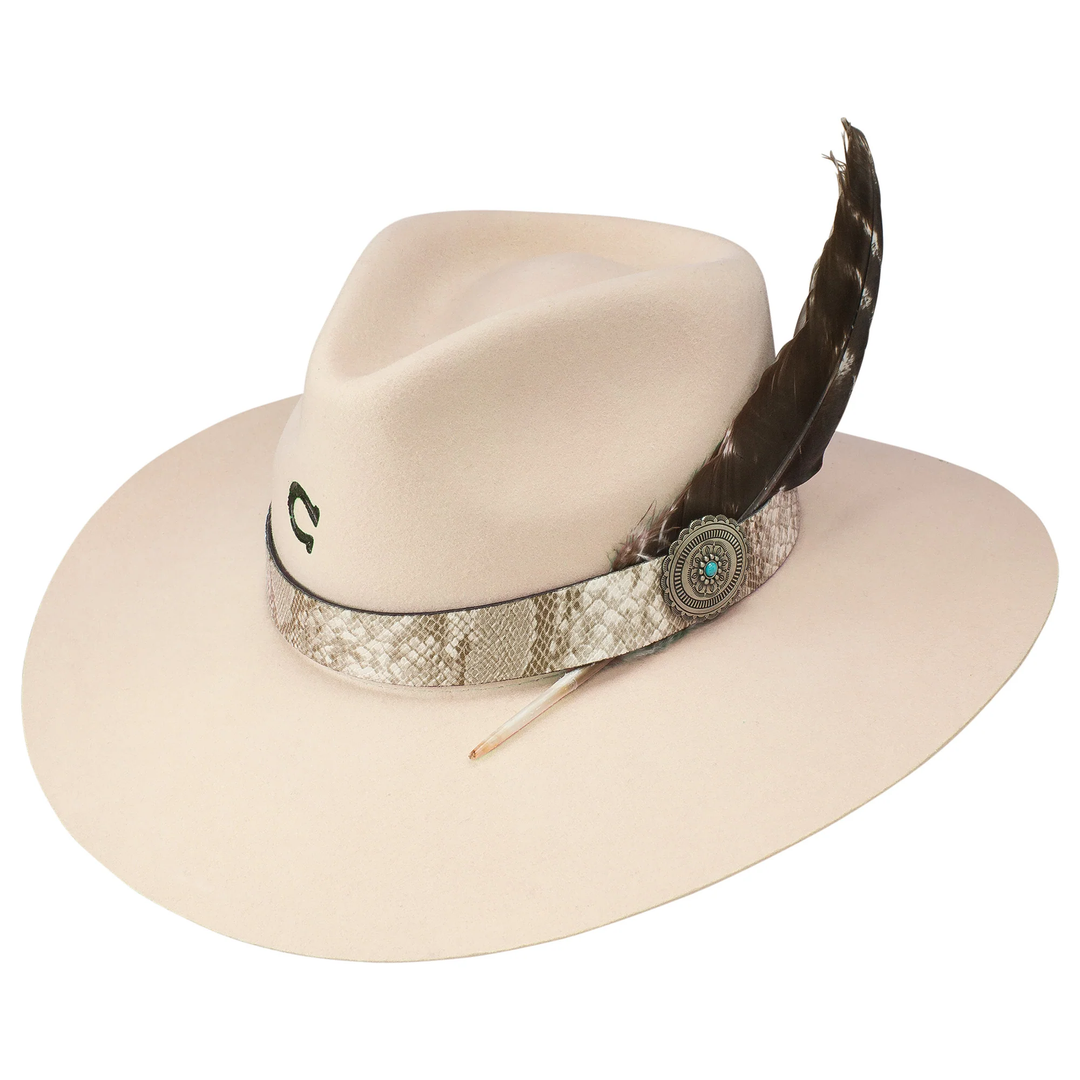 Charlie 1 Horse Sidewinder Silverbelly Wool Hat