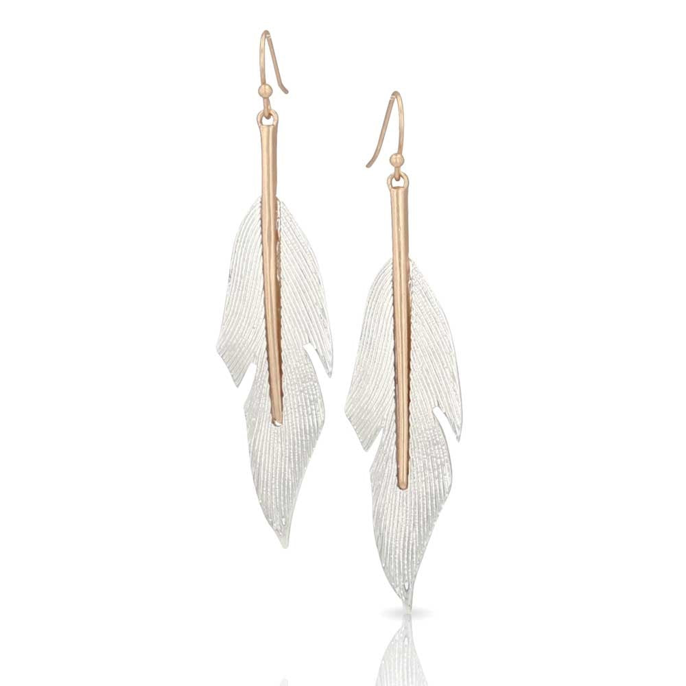 Montana Silversmiths Feathers Descend Attitude Earrings AER5568