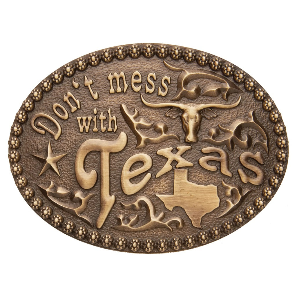 AndWest Don't Mess with Texas Buckle 553-06