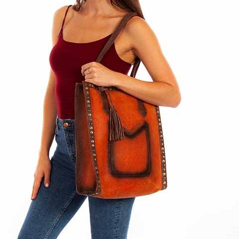 Scully Leather Hobo Bag B322