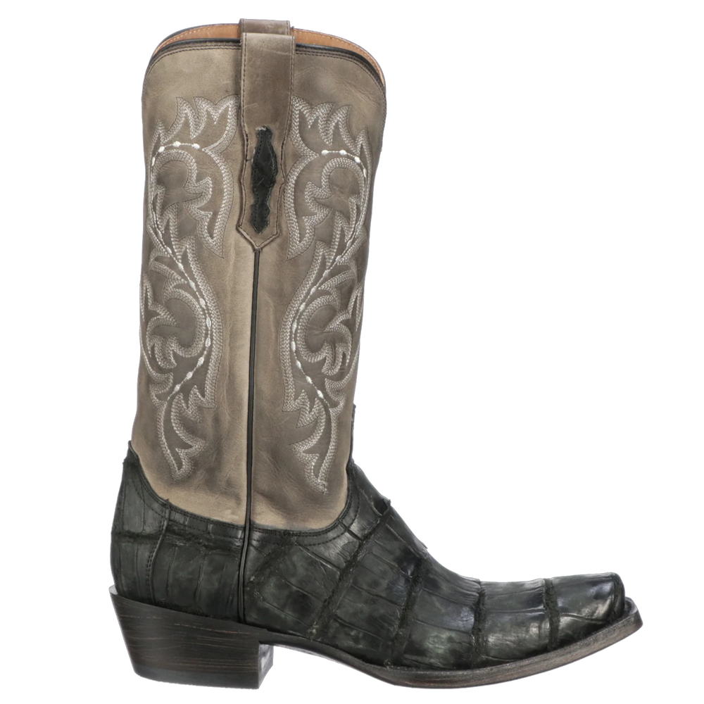 Lucchese Burke Black Alligator Men's Boot M3196