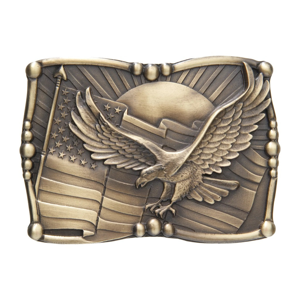 AndWest Sculpted American Flag Buckle 507