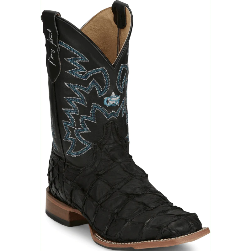 Justin Ocean Front Black Pirarucu Men s Boot GR5708 Wild Bill s Western Store