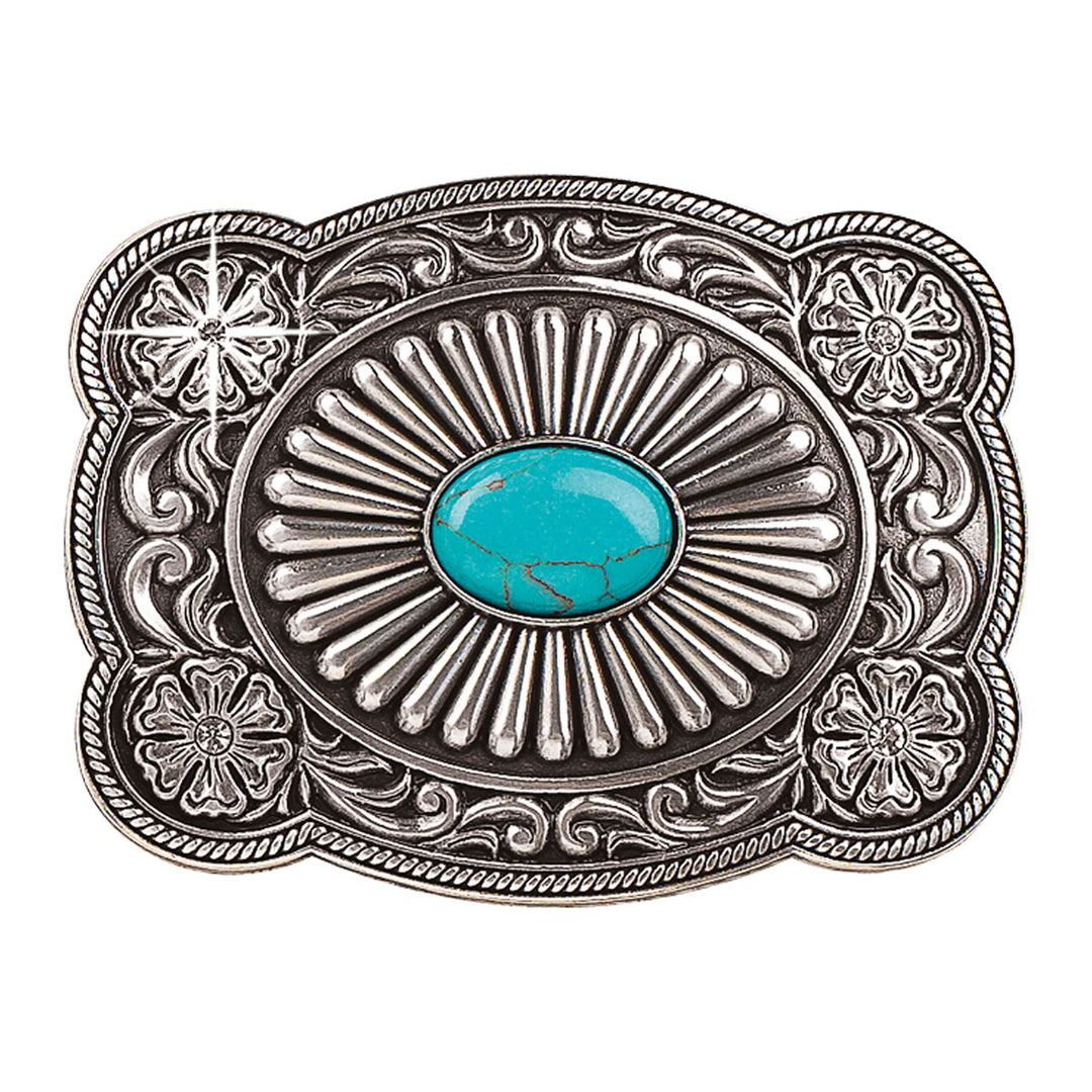 Blazin Roxx Turquoise Stone Buckle 37974
