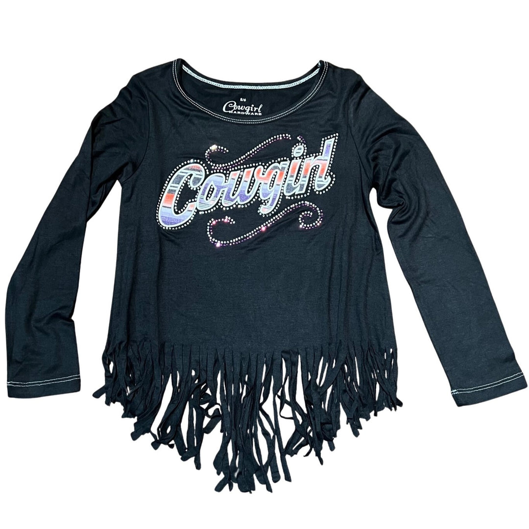Cowboy Hardware Sassy Cowgirl Black Girl's Long Sleeve 415484-010-K