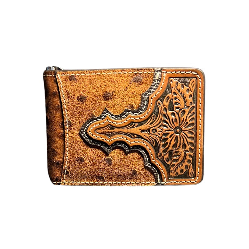 Ariat Ostrich Print Bifold Money Clip A3553302 – Wild Bill