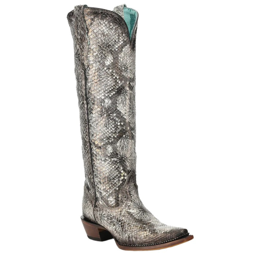 Corral Tall Python Floral Stamp Women's Boot A5020 – Wild Bill's