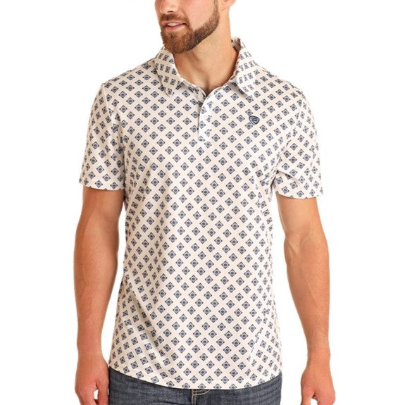 Rock & Roll White Diamond Men's Polo BM51T05997 – Wild