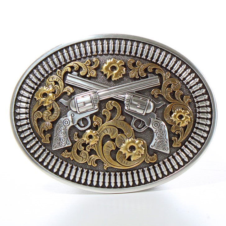 Nocona Floral Revolver Buckle 37009