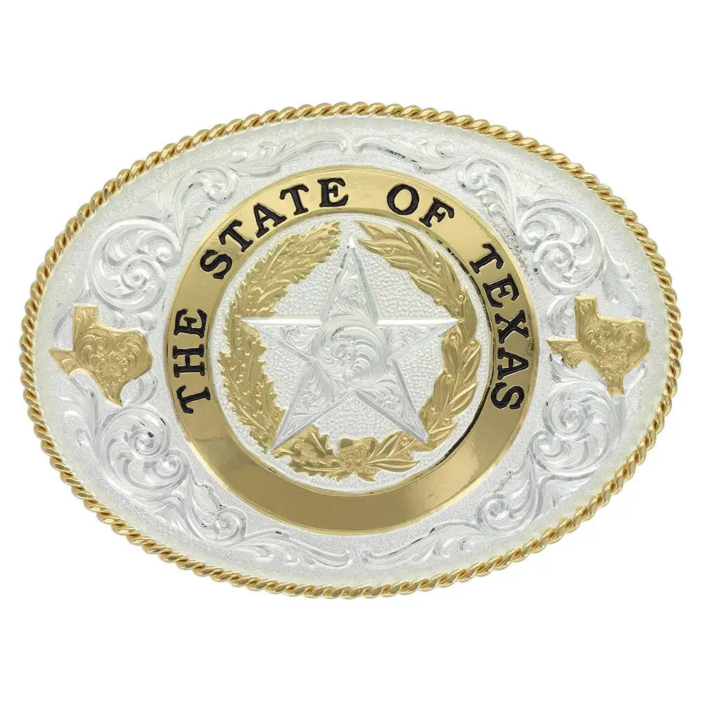 Montana Silversmiths State of Texas Seal Buckle 61374