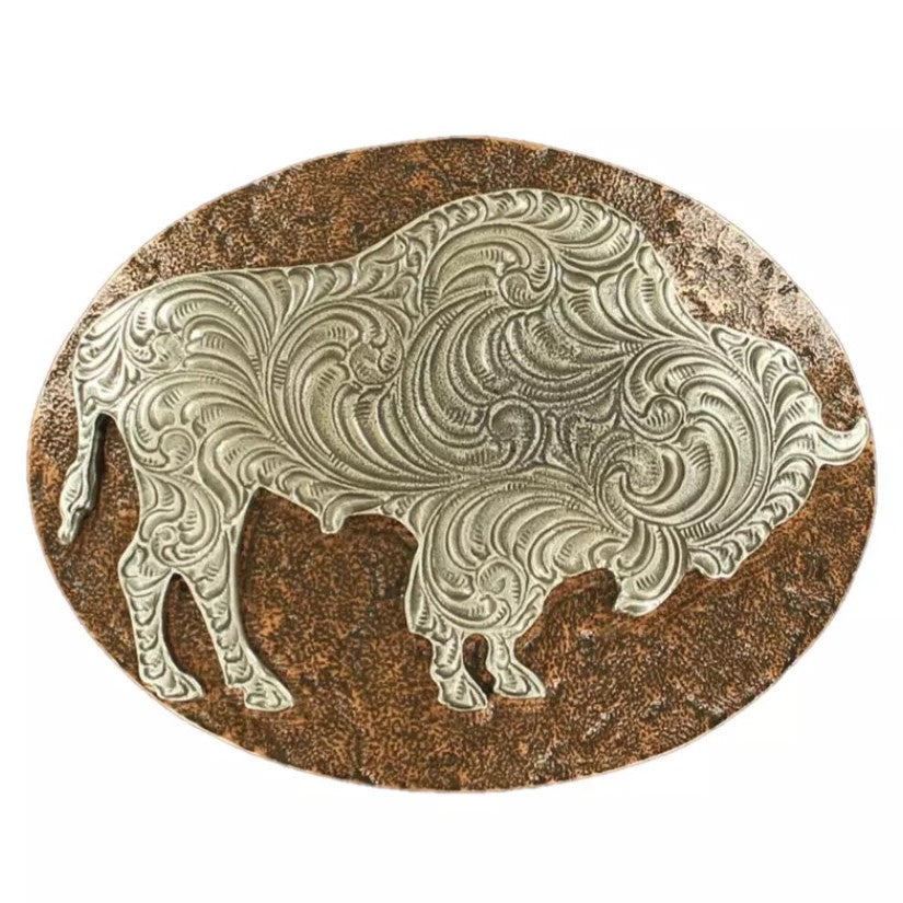 Nocona Hammered Buffalo Buckle 37712
