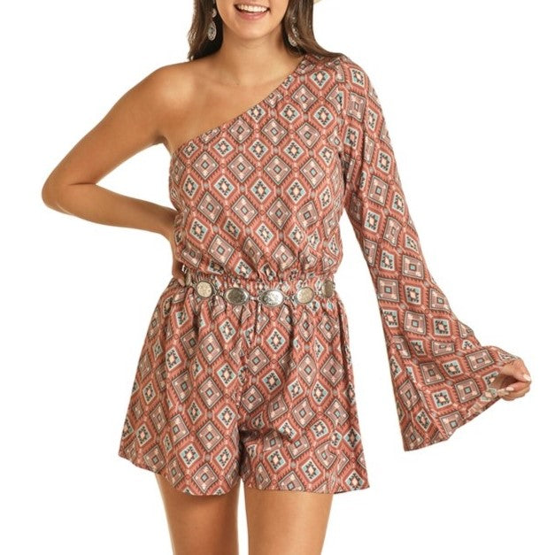 Rock & Roll Aztec Women's Romper BWR2J03908