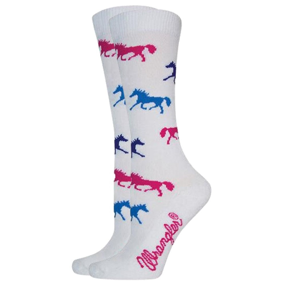 Wrangler Horse Pattern Women's Boot Socks 9406