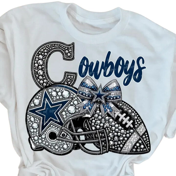 Dallas Cowboys Rhinestone Women s Tee