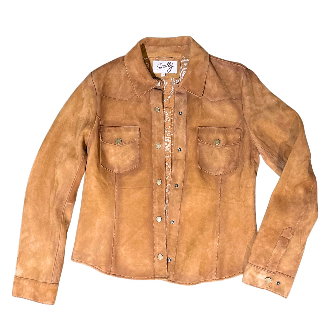 Sold Scully Western leather suede jacket Size Small EUC