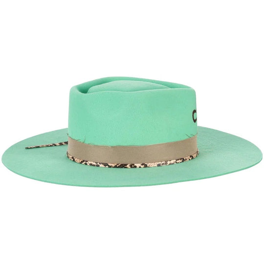 Charlie 1 Horse Spear Point Mint Wool Hat