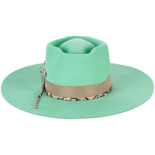 Charlie 1 Horse Spear Point Mint Wool Hat