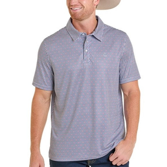 Panhandle Slim Navy Stripe Men's Polo TM51T07233
