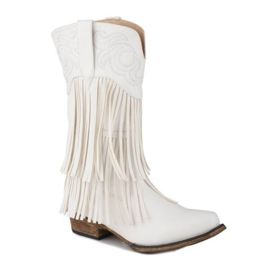 Roper White Fringe Kids Boot 09-018-1566-3018