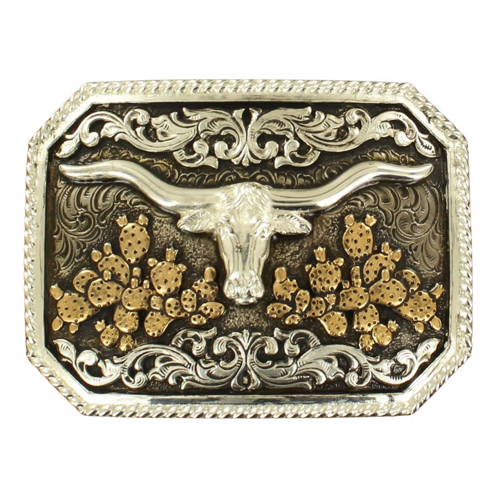Crumrine Cactus Longhorn Buckle C10105