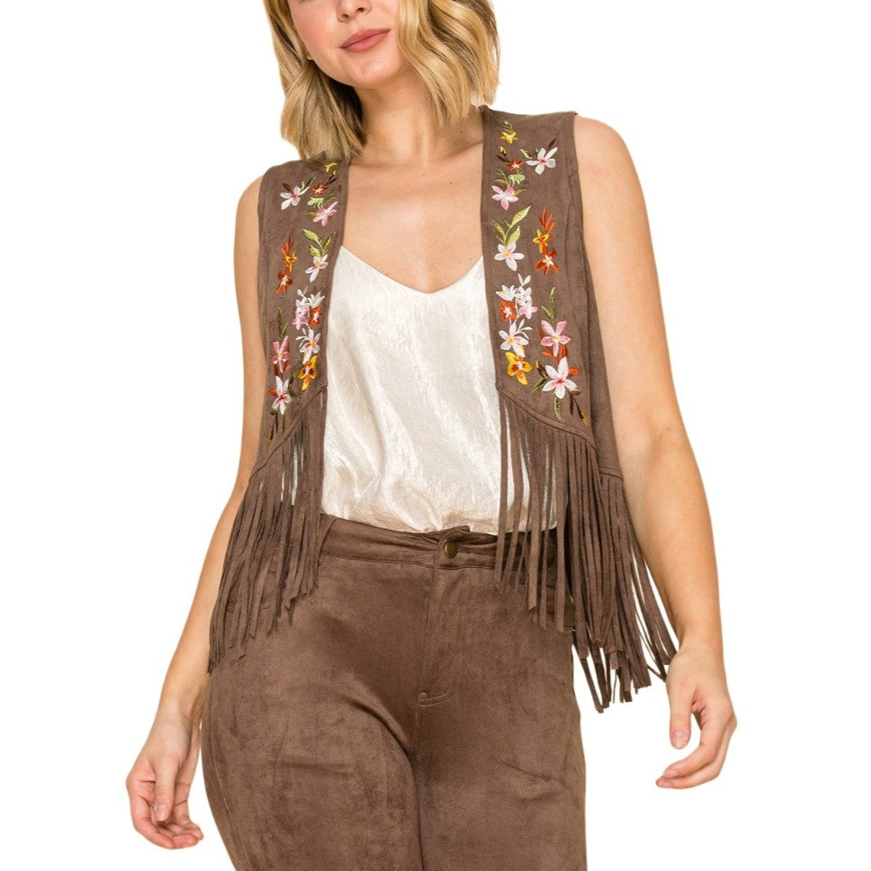 Vocal Floral Fringe Women's Vest K4287V – Wild Bill's Western Store