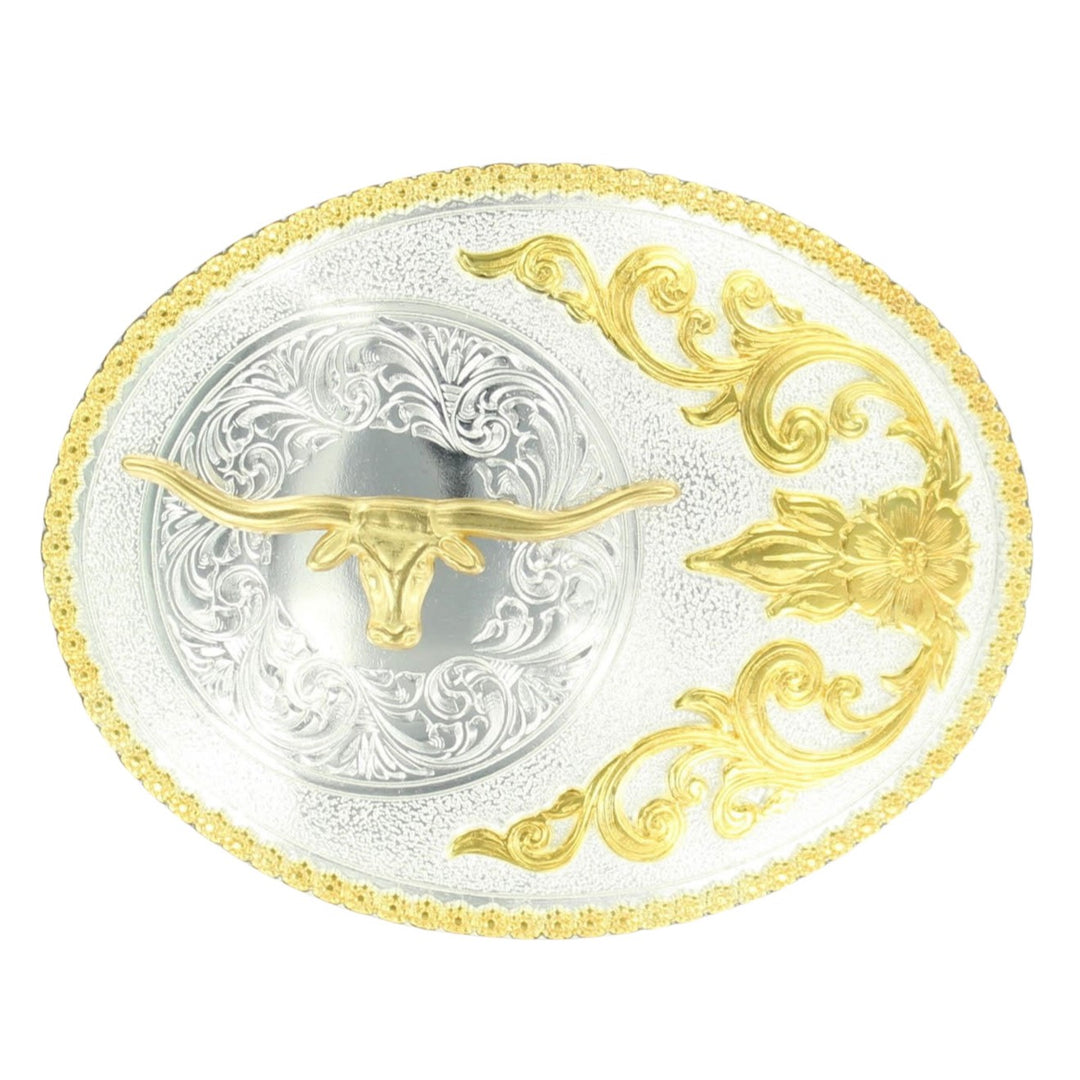 Nocona Embossed Longhorn Buckle 3756413