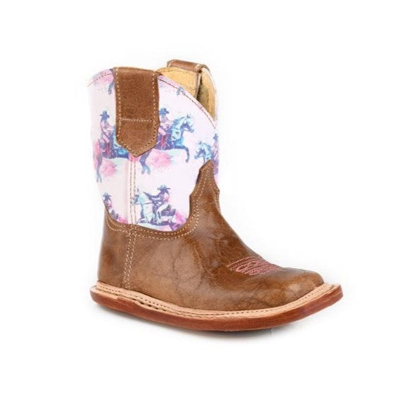 Roper Marbled Pink Baby Booties 09-016-9991-0202