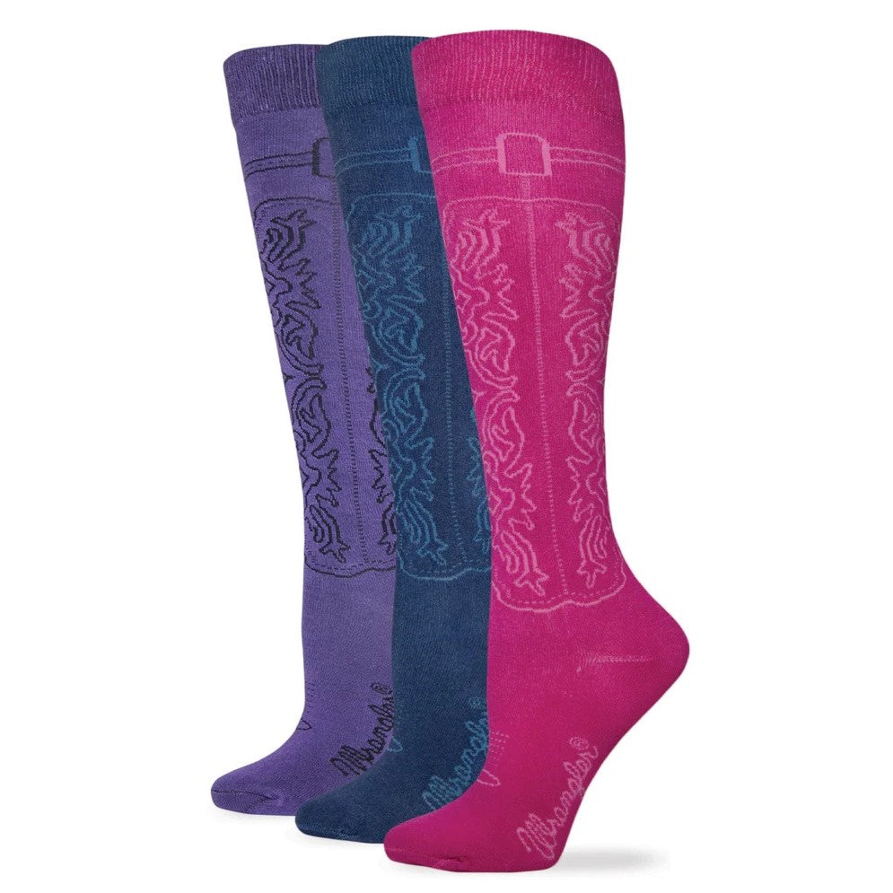 Wrangler Boot Pattern Women's Socks (3-Pack) 230