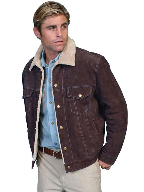 Scully Boar Suede Chocolate Jacket 113-86
