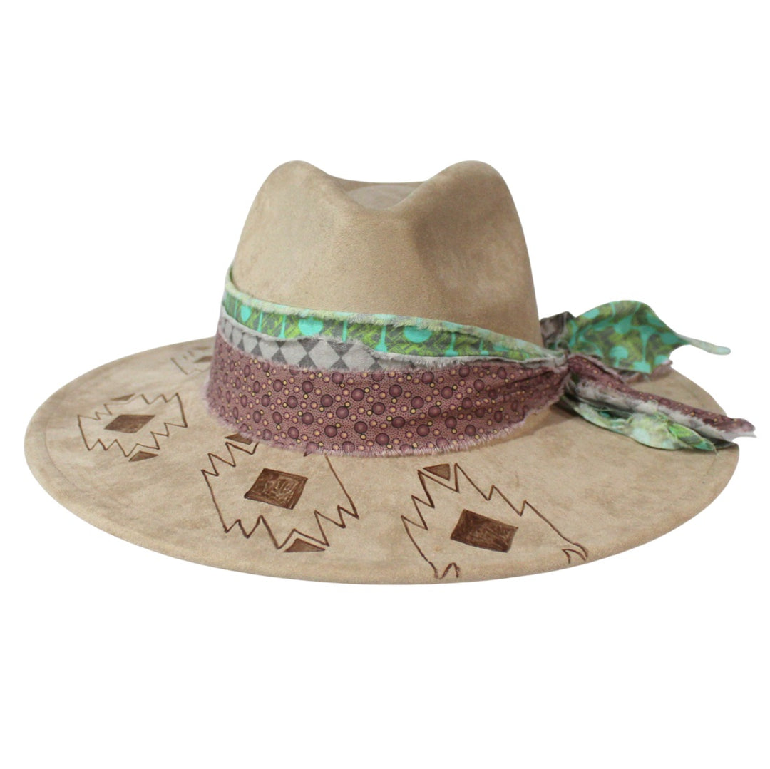 Betsy Simmons Aztec Queen Wool Flat Brim