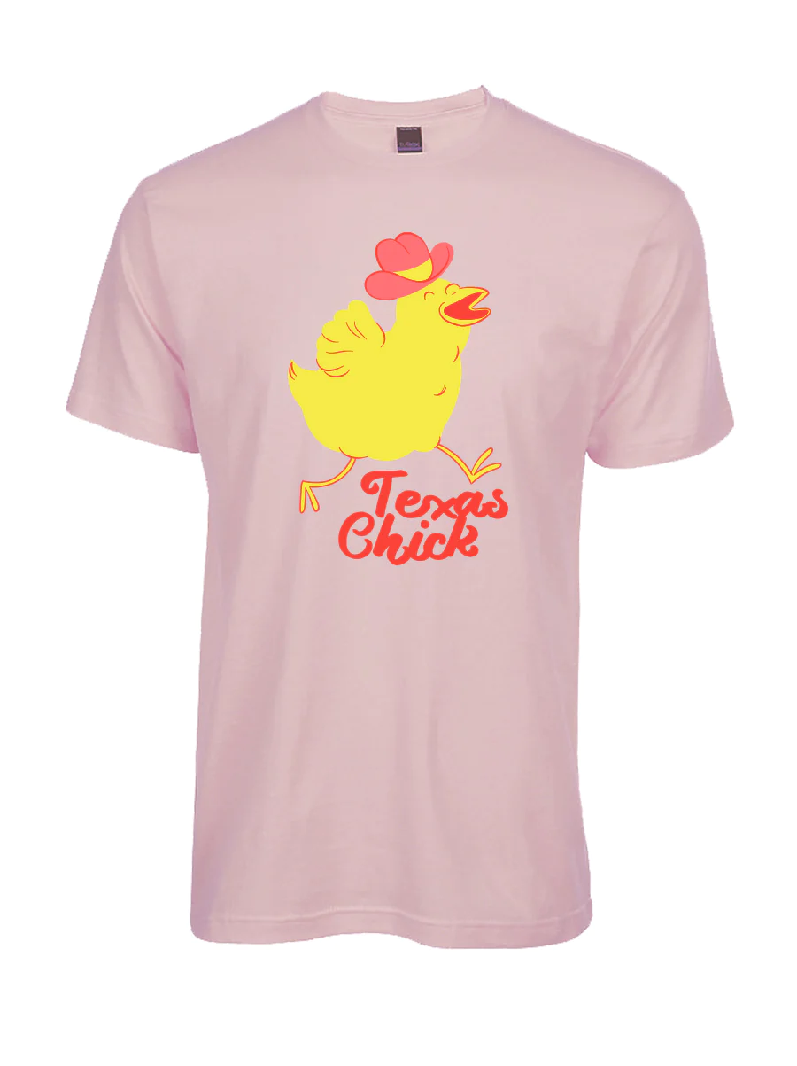 Bullzerk Kids Texas Chick Pink T-Shirt K-101