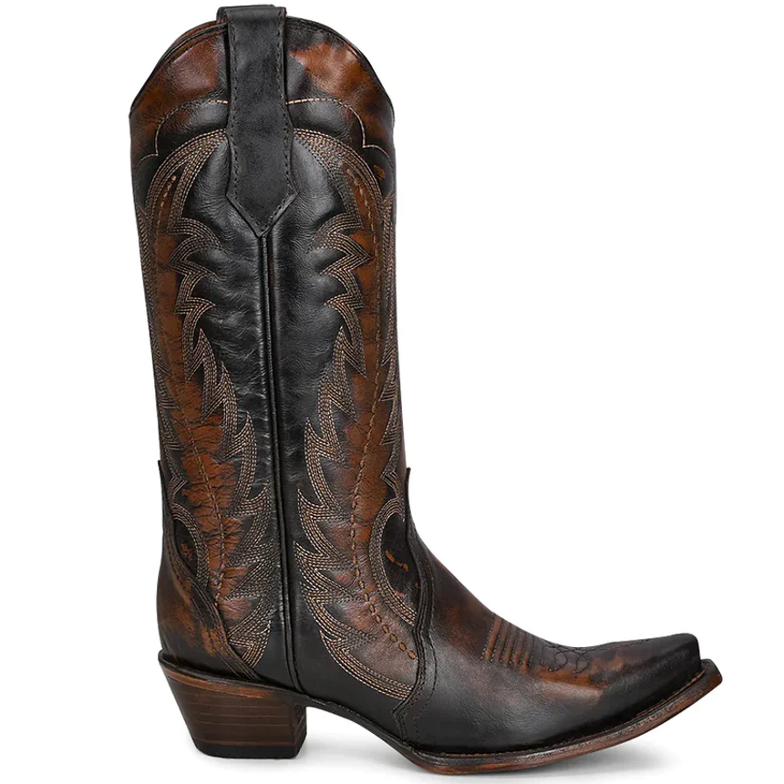Circle G Brown Embroidery Triad Women's Boot L5872