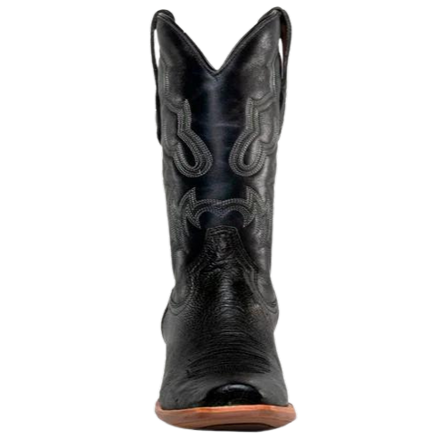 Corral Black Smooth Ostrich Boot A4400
