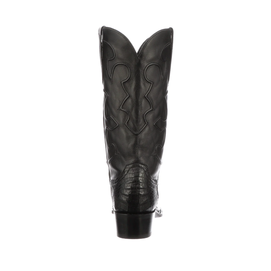 Lucchese Charles Black Caiman Belly M1636