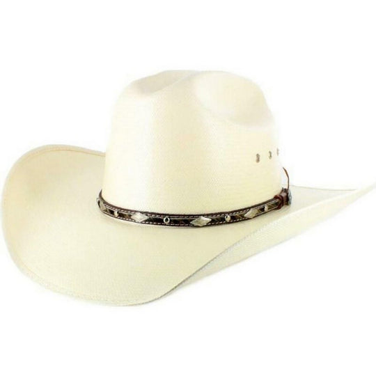 Larry Mahan 10x Brindle Straw Cowboy Hat MS2442BRNX40
