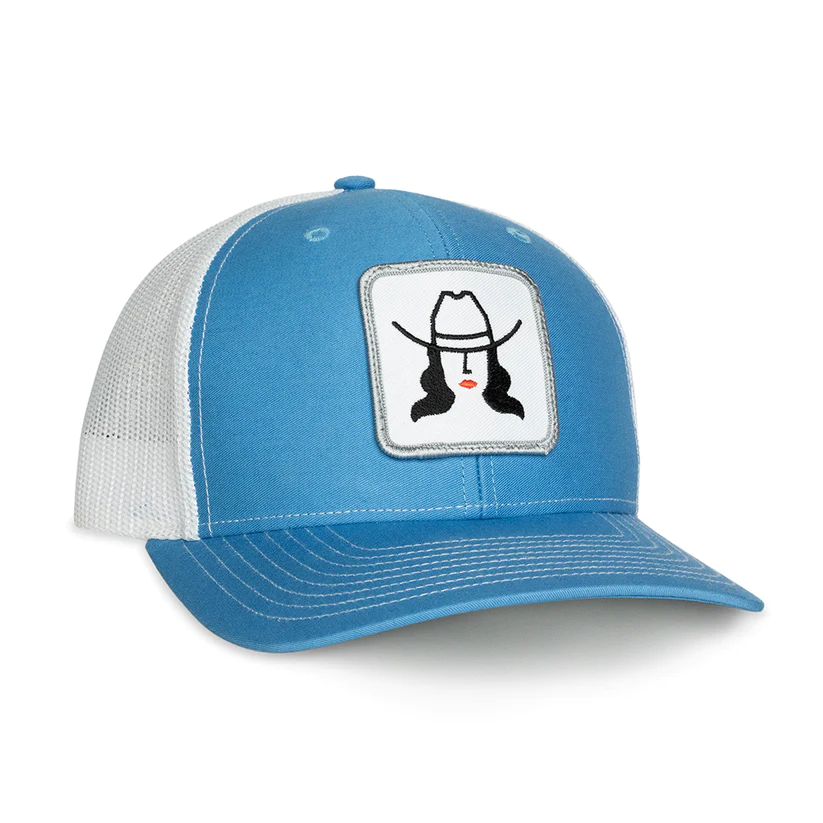 Cowboy Cool Loretta Blue  White Cap H650