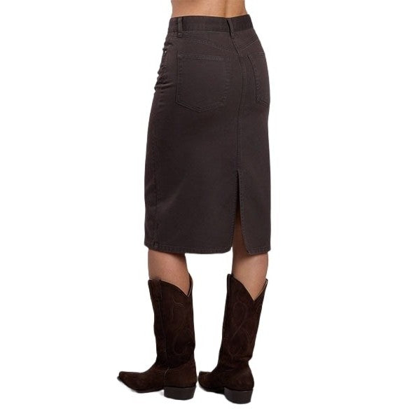 Stetson Chocolate Denim Women's Skirt 11-060-0594-1107